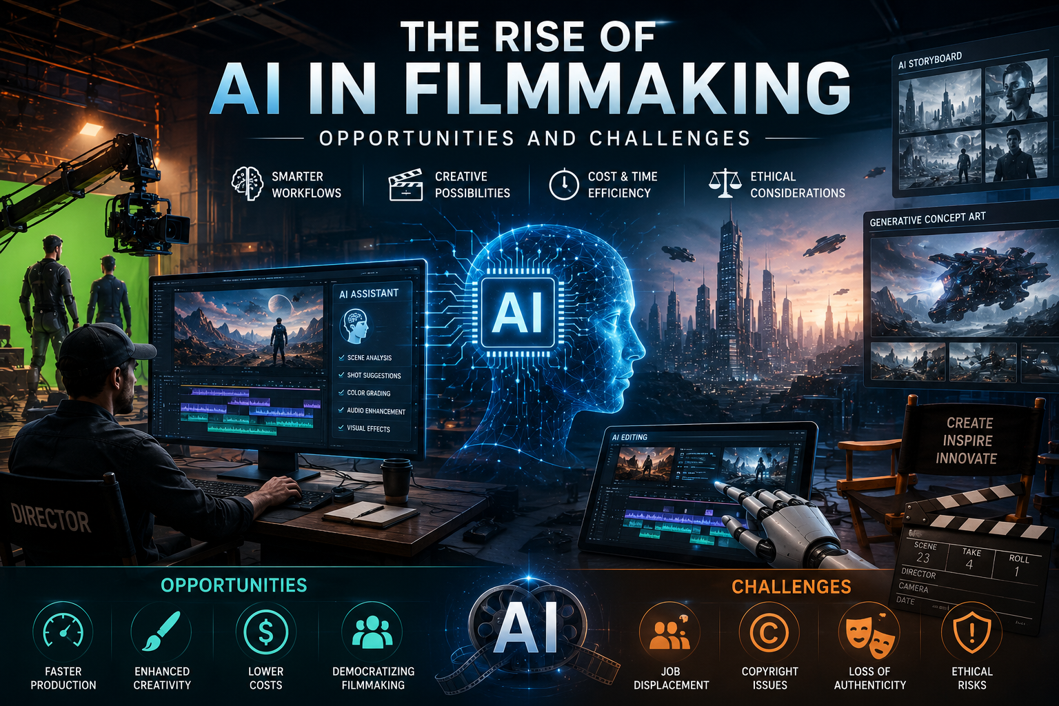The Rise of AI in Filmmaking: Opportunities and Challenges