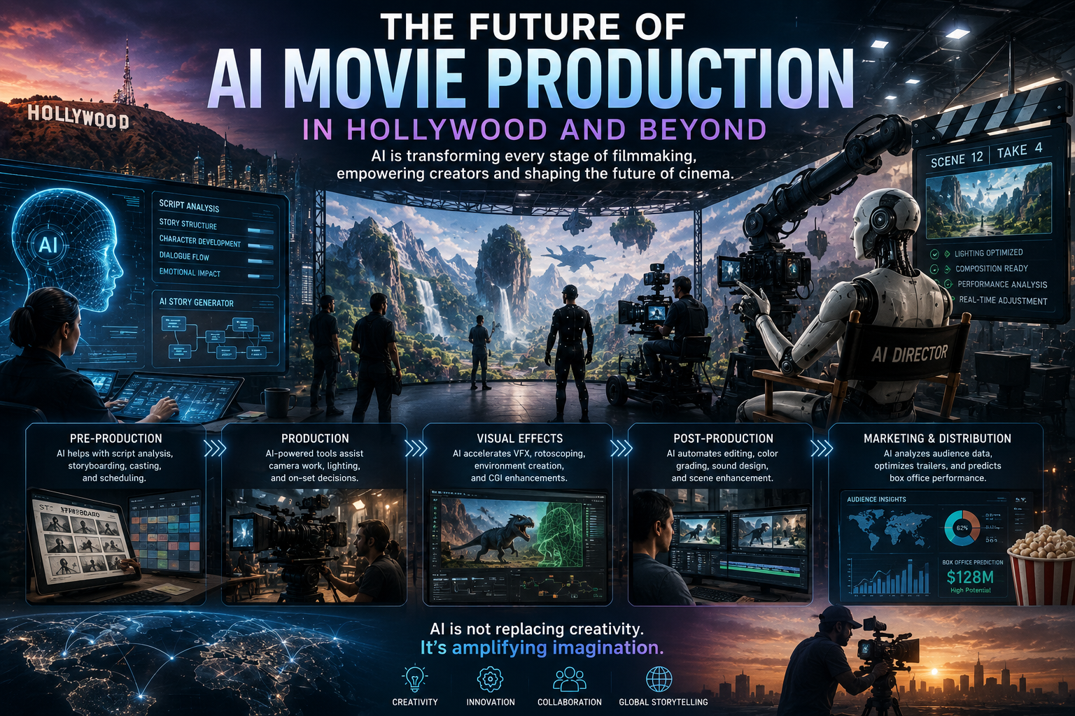 The Future of AI Movie Production in Hollywood and Beyond