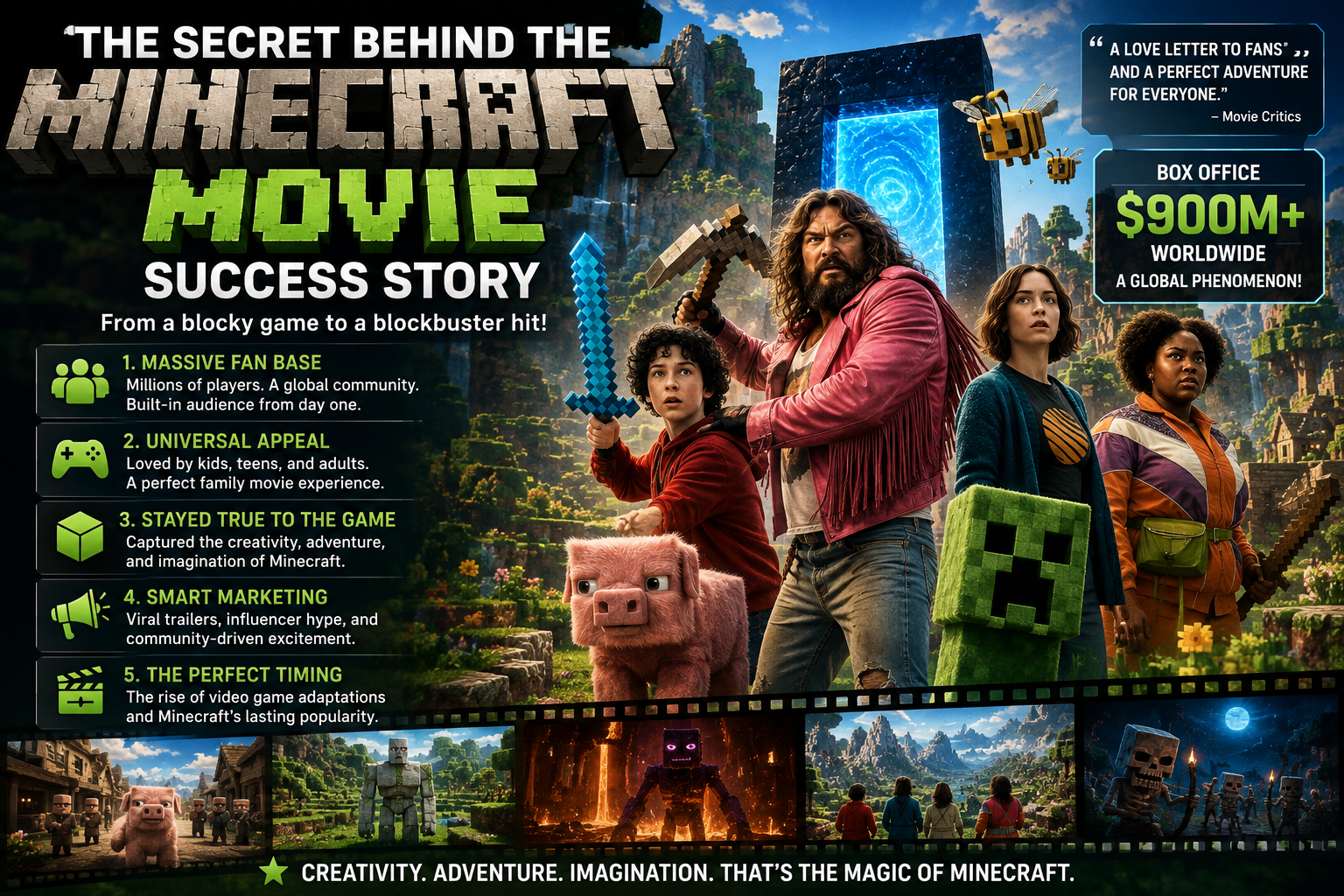 The Secret Behind the Minecraft Movie Success Story